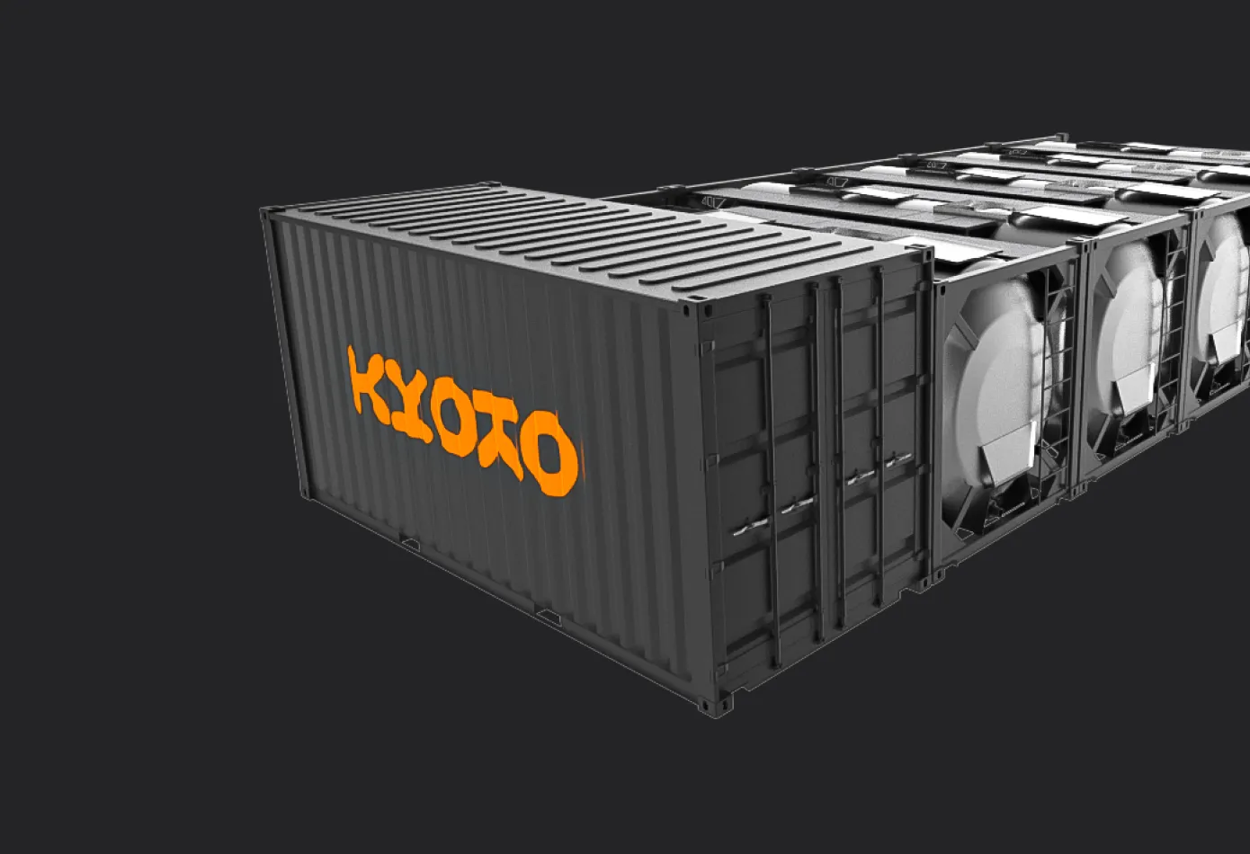 3D render of a Kyoto Group thermal energy storage container
