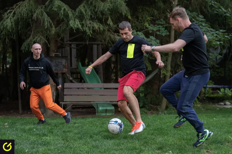 Team games during the workation